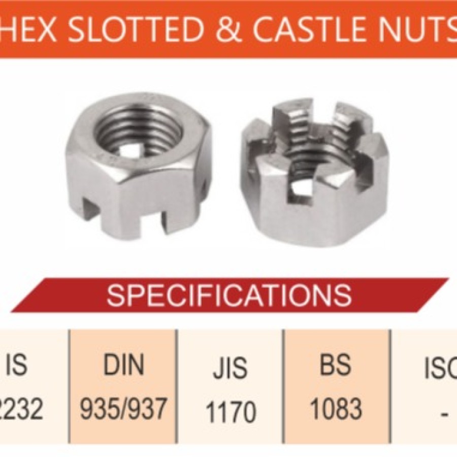 HEX SLOTTED & CASTLE NUTS