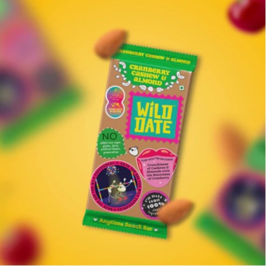 Cranberry, Cashew & Almond | Gluten-free with No Added Preservatives | Ideal Post-Workout Snack | Pack of 6-240gm