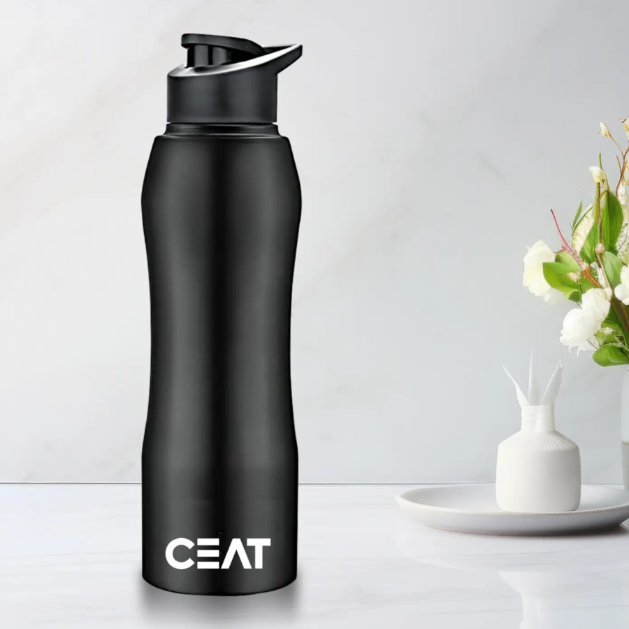 Customized Curvy Steel Bottle Colored 1000Ml