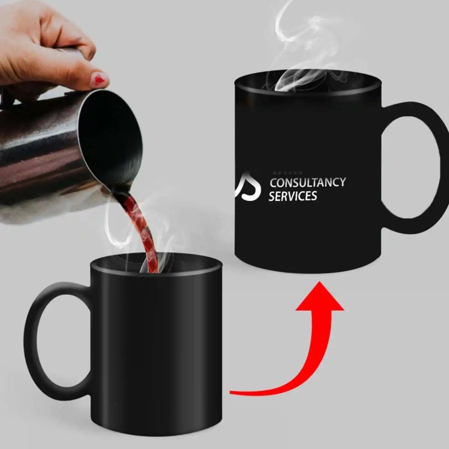 Customised Corporate Spotify Code Music Photo Magic Mug
