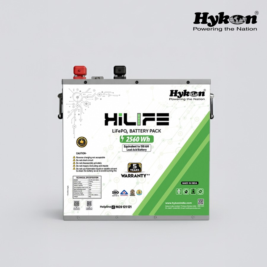 Hykon HiLIFE 24V 100Ah LiFePO4 Battery