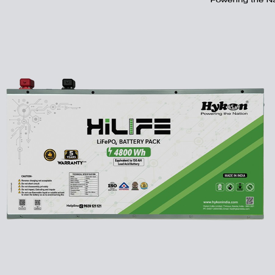 Hykon HiLIFE 48V 100Ah LiFePO4 Battery