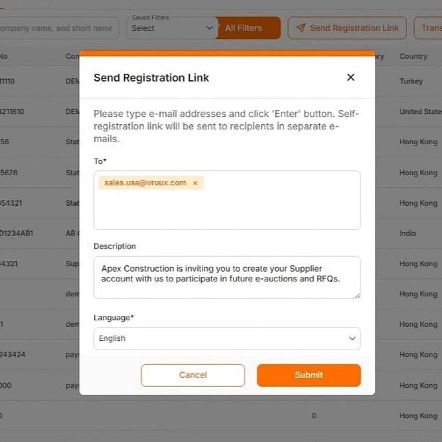Supplier Relationship Portal