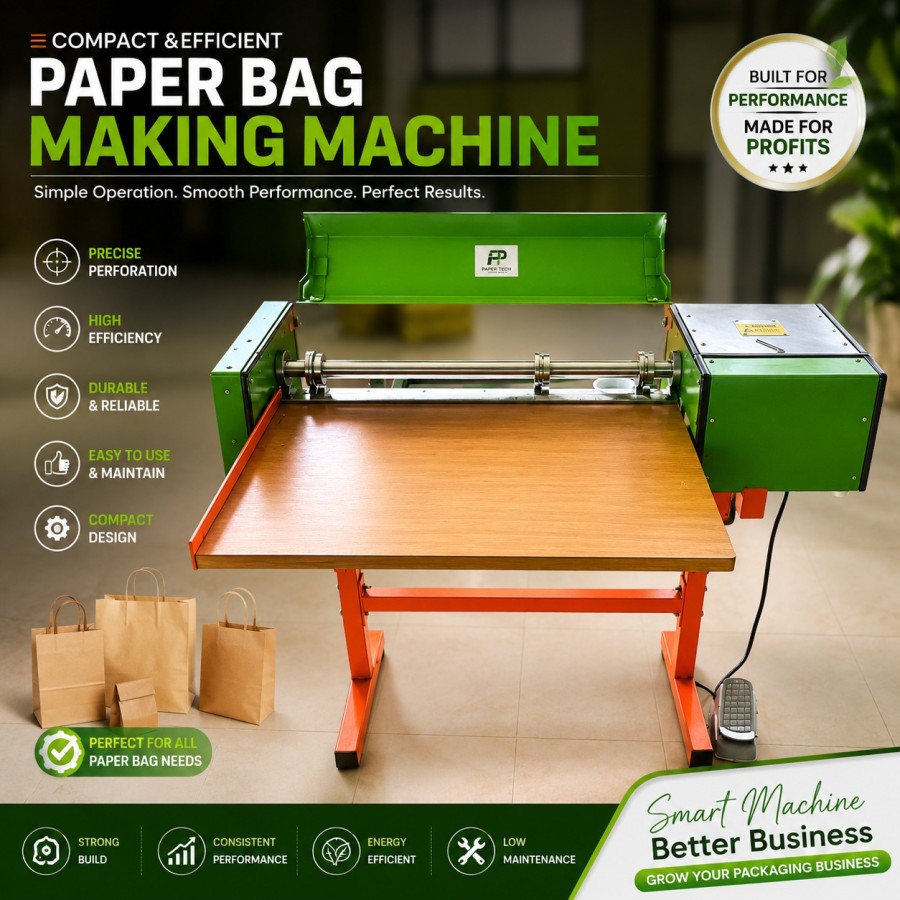 paper bag creasing machine