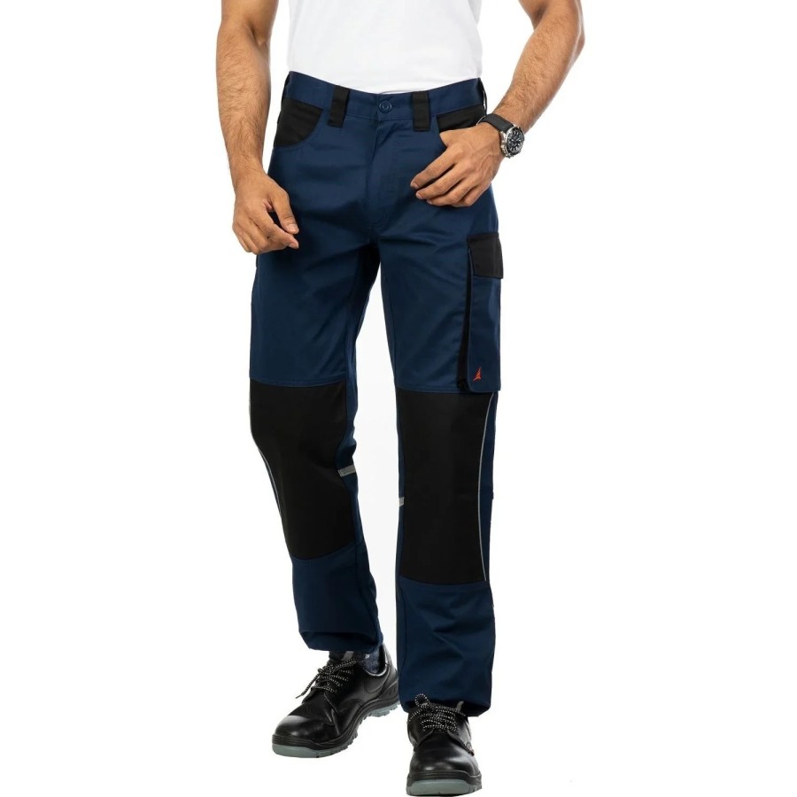 Colorado Industrial Work Trousers with Reflective, Durable PC Blend Twill, 240 GSM