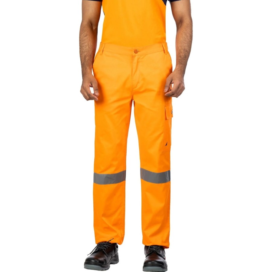 Night Hawk Work Trouser With Reflective-PC Blend Twill