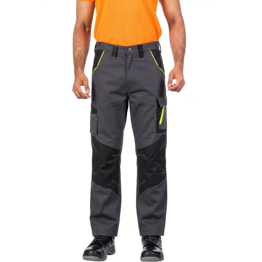 Porto Industrial Work Trouser : Ebony & Black | PC | Classic Fit | Professional workwear pants