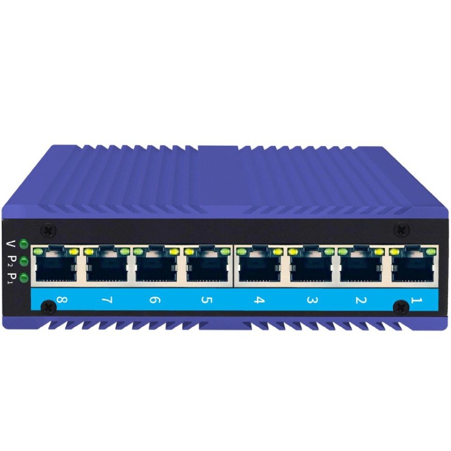 Model No: MT-IEUS-8P-GE 8-port 10/100M/1000M Industrial Ethernet Switch