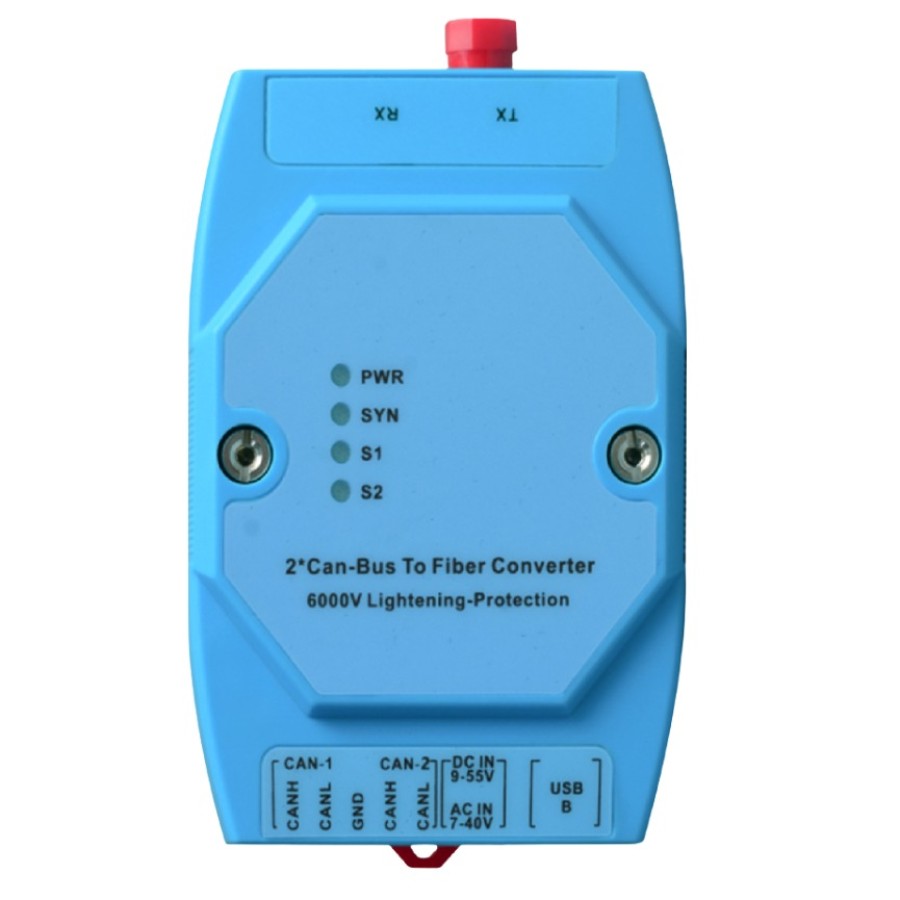 Model No: MT-CAN-S-DF-SC-20KM Industrial Din Rail Adam Type 1-2 ch CAN Bus Fiber Modem