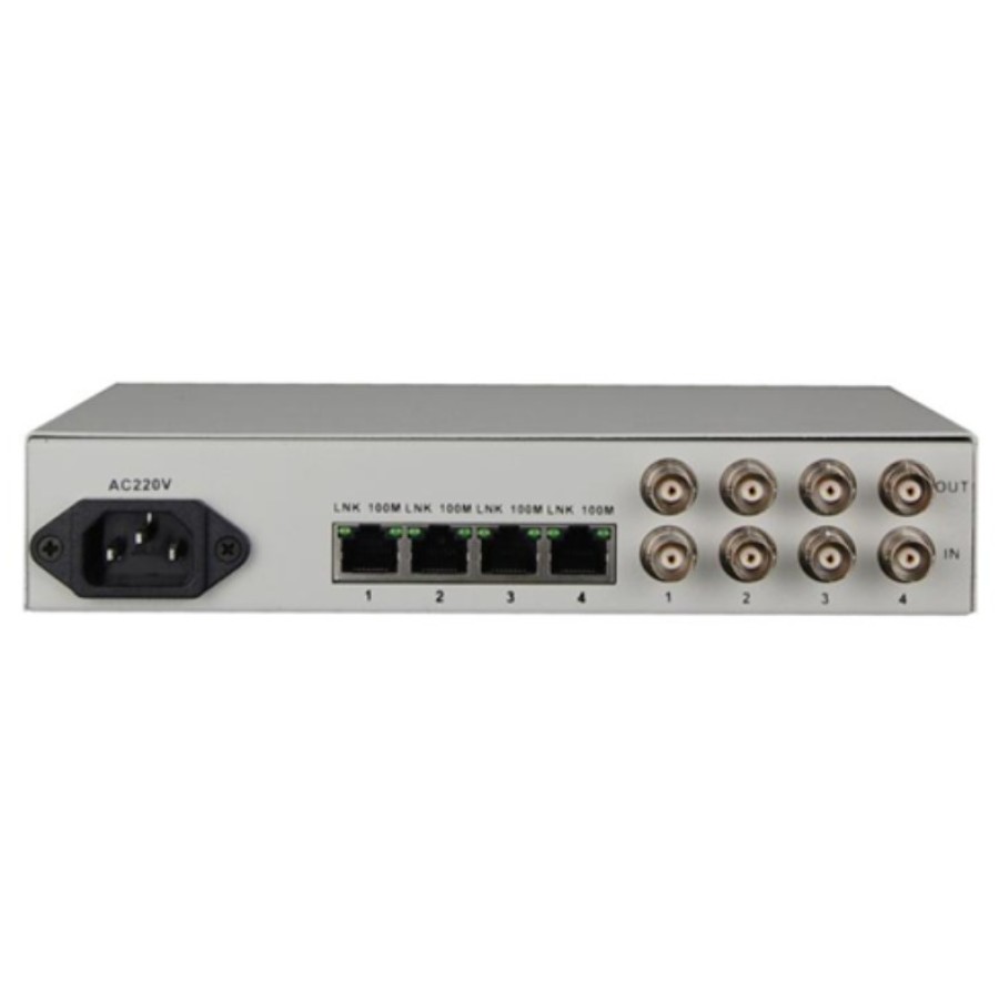 4E1 to 4-Port Ethernet Interface Converter