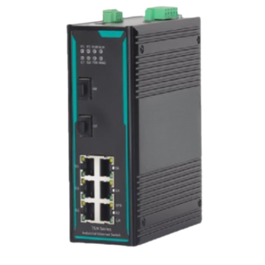 8-Port Layer-2 Full Gigabit Managed DIN-rail TSN Industrial Ethernet Switch