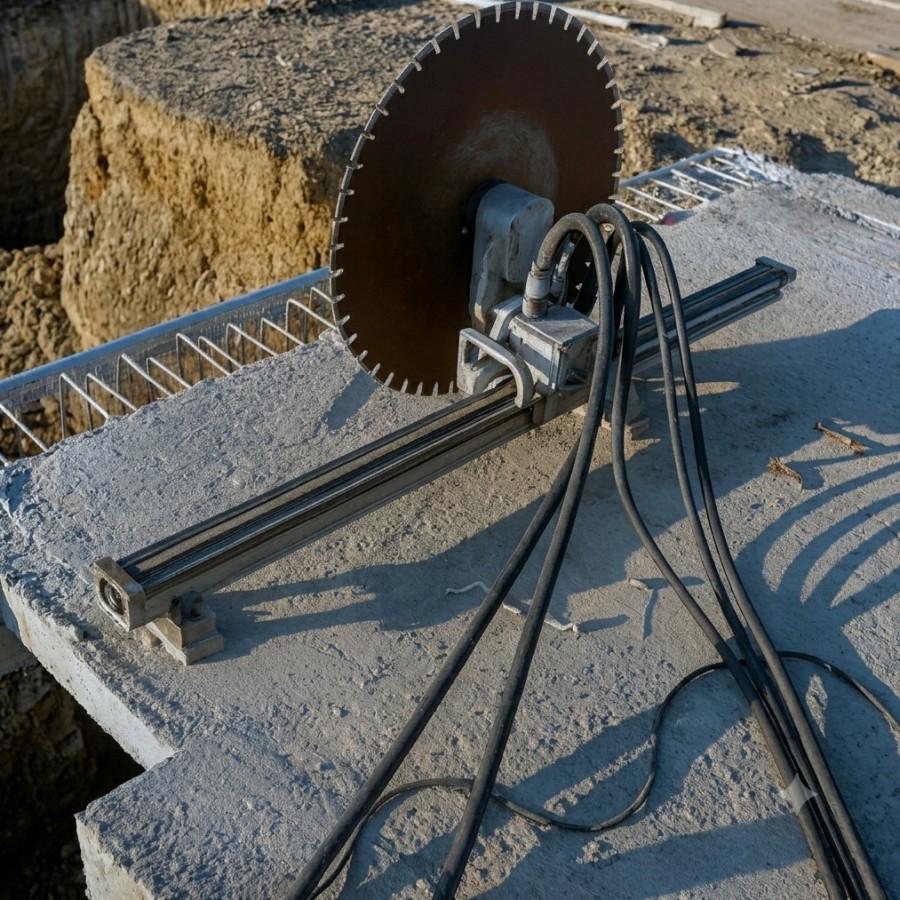 ICFS-Wall Sawing Cutting Work.(length-1mx depth-225 mm)