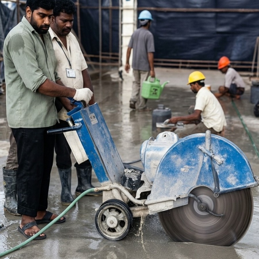 ICFS-Floor Sawing Work-( Length-1 m x depth-150 mm )